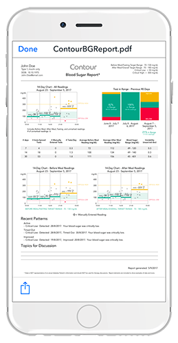 Download your results on your phone